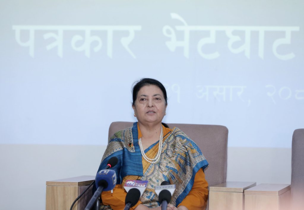 पूर्वराष्ट्रपति भण्डारीले भोलि पत्रकार सम्मेलन गर्ने Bidhya Bhandari 1 by Ditible