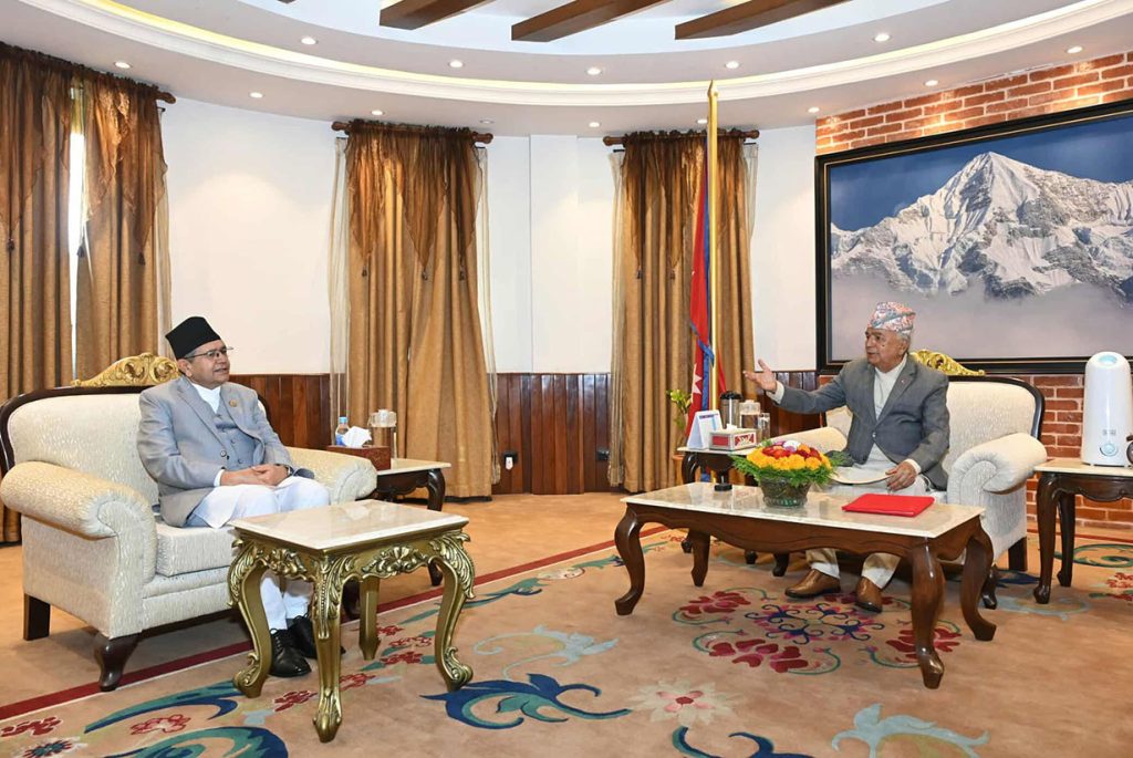 विधेयक फिर्ता भएपछि राष्ट्रपति भेट्न शीतल निवास पुगे सभामुख Ram Chandra Paudel and Devraj Ghimire by Ditible