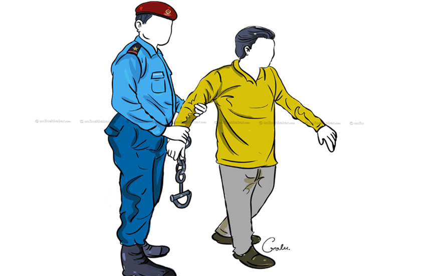 छुरा हानेर बुबाको हत्या आरोपमा छोरा पक्राउ arrested police by Ditible
