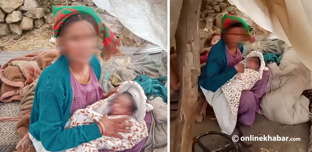 हटेन छाउपडी : प्लास्टिकमुनि राखिइन् सुत्केरी, गोठ भत्काउन निर्देशन chhaupadi chhaugoth kanchanpur cover by Ditible