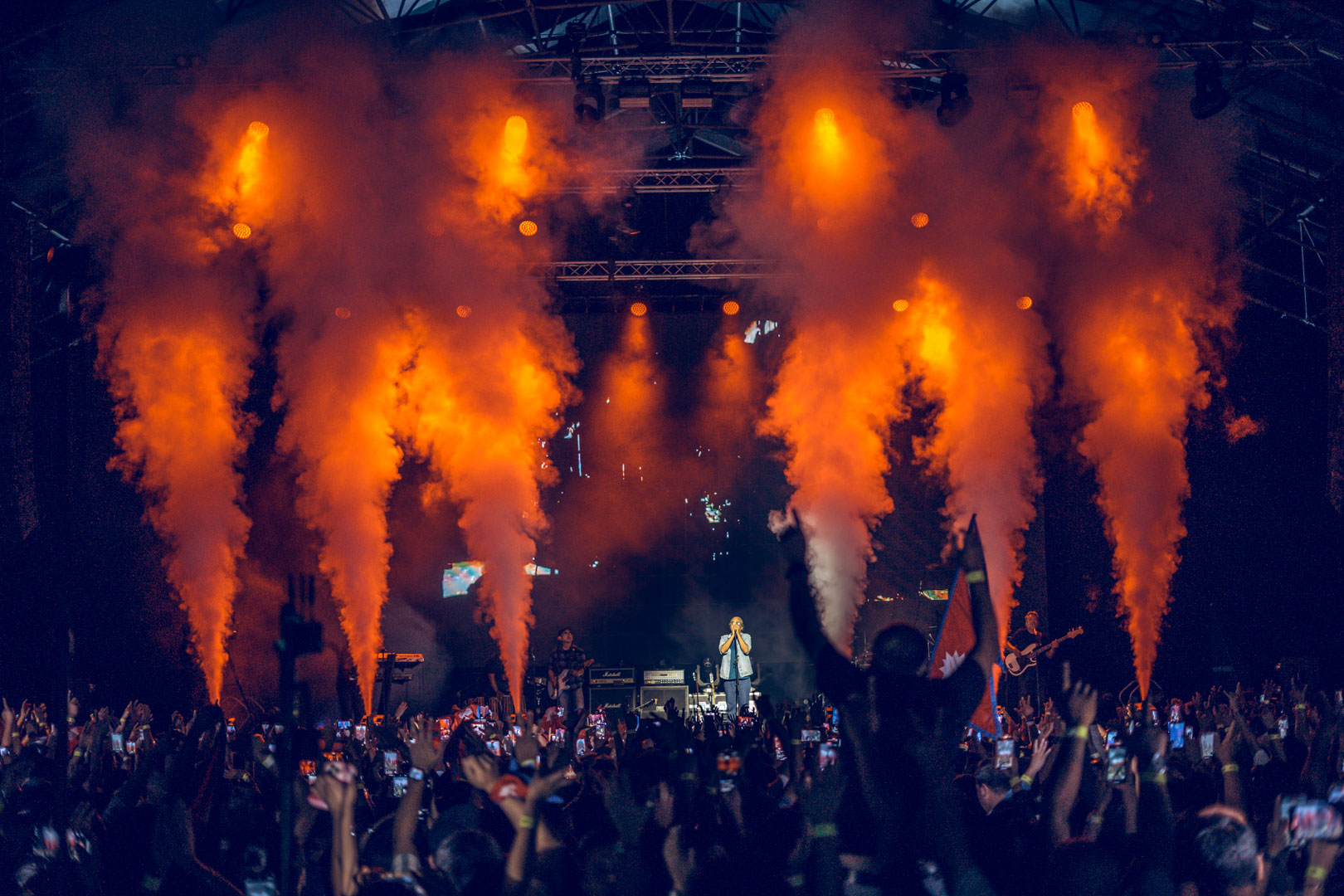 माल्टामा नेपथ्यकाे कन्सर्ट, दर्शकले भरिए हल -वाइरिबल 05 Nepathya performing at the Malta Convention centre. Photo Dipit Raz Nepalaya by Ditible