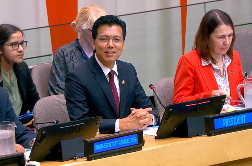 Lok Bahadur Thapa Ecosoc UN by Ditible