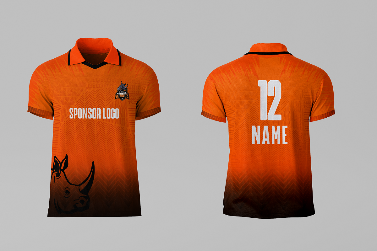 चितवन राइनोजले सार्वजनिक गर्यो नयाँ जर्सी -वाइरिबल Mockup Jersey Chitwan Rhinos by Ditible