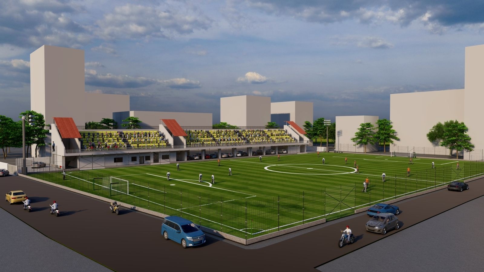 काठमाडौंमा महिला फुटबललाई समर्पित ‘मिनि रंगशाला’ बन्दै, चैतसम्म सम्पन्न गर्ने लक्ष्य -वाइरिबल women f ground by Ditible