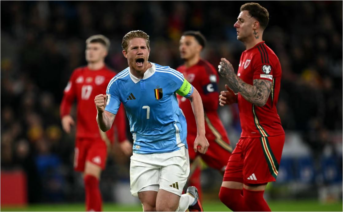वेल्समाथि बेल्जियमको शानदार जित, डी ब्रुयनको दुई गोल -वाइरिबल beligim by Ditible